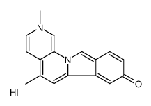 2,5-dimethylisoindolo[2,1-a][1,7]naphthyridin-2-ium-8-ol,iodide Structure