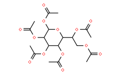 L-甘油基-α-D-甘露基-吡喃庚糖1,2,3,4,6,7-六乙酸酯结构式