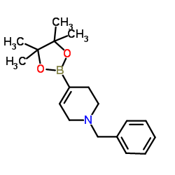 1-苄基-1,2,3,6-四氢吡啶-4-硼酸频哪醇酯结构式