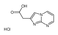 咪唑并[1,2-a]嘧啶-2-乙酸盐酸盐结构式