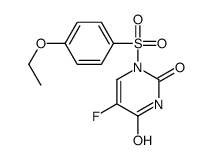 1-(4-ethoxyphenyl)sulfonyl-5-fluoropyrimidine-2,4-dione结构式