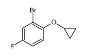 2-bromo-1-cyclopropyloxy-4-fluorobenzene结构式