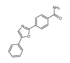 2-(4-Carbamidophenyl)-5-phenyloxazole结构式
