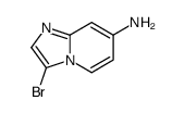 3-溴咪唑并[1,2-a]吡啶-7-胺结构式