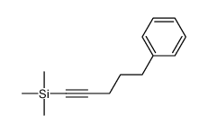 trimethyl(5-phenylpent-1-ynyl)silane结构式