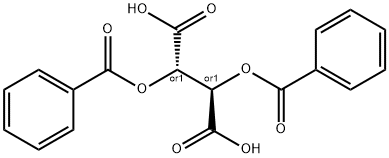 Butanedioic acid, 2,3-bis(benzoyloxy)-, (2R,3S)-rel- Structure
