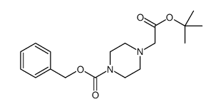 benzyl 4-(2-tert-butoxy-2-oxo-ethyl)piperazine-1-carboxylate Structure