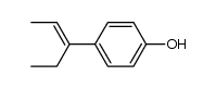 E-β-Methyl-α-ethyl-4-hydroxystyrene结构式