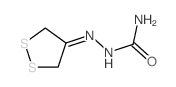 Hydrazinecarboxamide,2-(1,2-dithiolan-4-ylidene)- Structure
