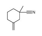 1-methyl-3-methylidenecyclohexane-1-carbonitrile结构式