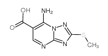7-氨基-2-(甲基硫烷基)[1,2,4]三唑-[1,5-a]嘧啶-6-羧酸结构式
