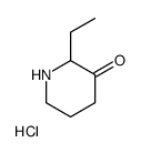 3-Piperidinone, 2-ethyl-, hydrochloride (1:1)结构式