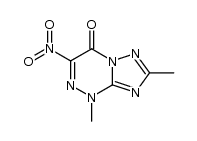 2,4-dimethyl-6-nitro-7-oxo-4,7-dihydro-1,2,4-triazolo[5,1-c][1,2,4]triazine结构式