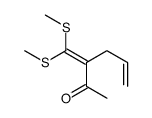 3-[bis(methylsulfanyl)methylidene]hex-5-en-2-one Structure