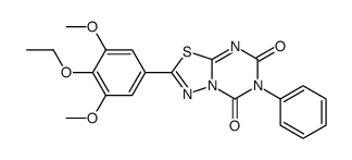 2-(4-ethoxy-3,5-dimethoxyphenyl)-6-phenyl-[1,3,4]thiadiazolo[3,2-a][1,3,5]triazine-5,7-dione结构式
