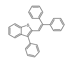 2-(2,2-diphenylvinyl)-3-phenylbenzo[b]thiophene结构式
