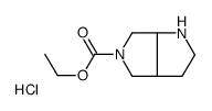 六氢-吡咯并[3,4-b]吡咯-5(1h)-羧酸乙酯盐酸盐结构式