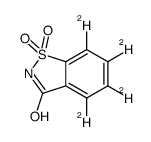 糖精-D4结构式