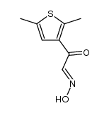 2-(2,5-dimethyl-[3]thienyl)-glyoxal-1-oxime结构式
