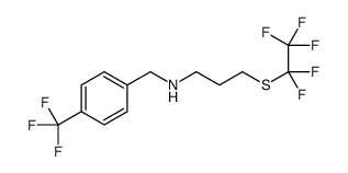 3-[(Pentafluoroethyl)sulfanyl]-N-[4-(trifluoromethyl)benzyl]-1-pr opanamine Structure