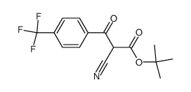 tert-butyl 2-cyano-3-oxo-3-(4-(trifluoromethyl)phenyl)propanoate Structure