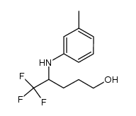 4-(m-toluidino)-5,5,5-trifluoropentan-1-ol结构式