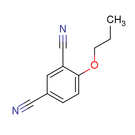 4-n-Propoxy-m-benzene dinitrile Structure