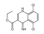 4-Amino-5,8-dichloroquinoline-3-carboxylic acid ethyl ester structure