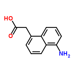 (5-Amino-1-naphthyl)acetic acid结构式