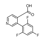 3-(2,4,6-trifluorophenyl)pyridine-4-carboxylic acid Structure