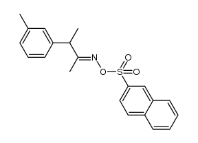 3-(m-tolyl)butan-2-one O-naphthalen-2-ylsulfonyl oxime Structure