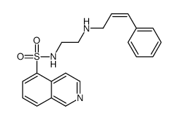 N-[2-(对肉桂基氨基)乙基]-5-异喹诺酮磺酰胺结构式