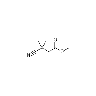 3-氰基-3-甲基丁酸甲酯结构式