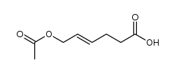 trans-6-acetoxy-4-hexenoic acid结构式