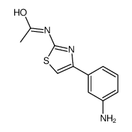 N-[4-(3-氨基苯基)-2-噻唑基]乙酰胺结构式