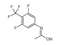 N-乙酰基-3,5-二氟-4-三氟甲基苯胺结构式