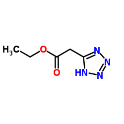 1H-四唑-5-乙酸乙酯结构式