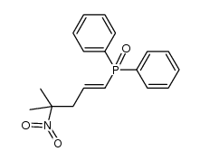 (E)-4-methyl-4-nitropent-1-enyl diphenylphosphine oxide Structure