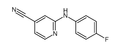 2-[(4-fluorophenyl)amino]isonicotinonitrile Structure