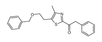 1-[4-methyl-5-(2-phenylmethoxyethyl)-1,3-thiazol-2-yl]-2-phenylethanone Structure