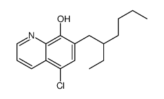 5-chloro-7-(2-ethylhexyl)quinolin-8-ol结构式