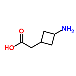 (3-Aminocyclobutyl)acetic acid Structure