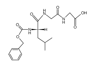 N-[N-(N-benzyloxycarbonyl-L-leucyl)-glycyl]-glycine Structure