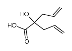 diallyl(hydroxy)acetic acid Structure