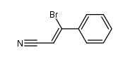β-bromocinnamonitrile结构式
