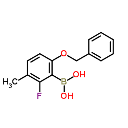 [6-(Benzyloxy)-2-fluoro-3-methylphenyl]boronic acid Structure
