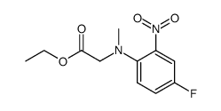 N-(4-fluoro-2-nitrophenyl)sarcosine ethyl ester Structure