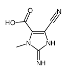 (9ci)-2-氨基-4-氰基-1-甲基-1H-咪唑-5-羧酸结构式