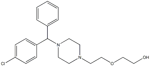 (+)-Hydroxyzine结构式