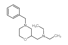 (4-苄基吗啉-2-甲基)-二乙基胺结构式